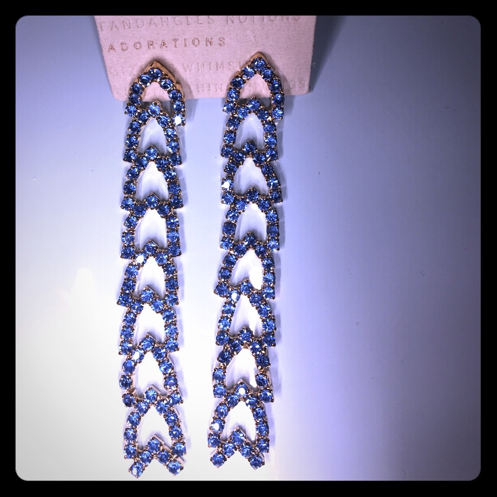Anthropologie rhinestone earrings